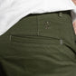 Pantaloncini chino verdi militari elasticizzati