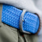 Cintura elastica intrecciata blu Bleuet