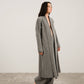 Maxi cardigan in misto cashmere con collo a scialle