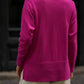 Maglione oversize in maglia con cucitura frontale