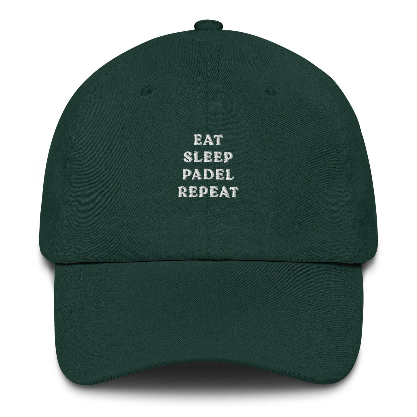 Cappellino da baseball ricamato “Eat Sleep Padel Repeat”