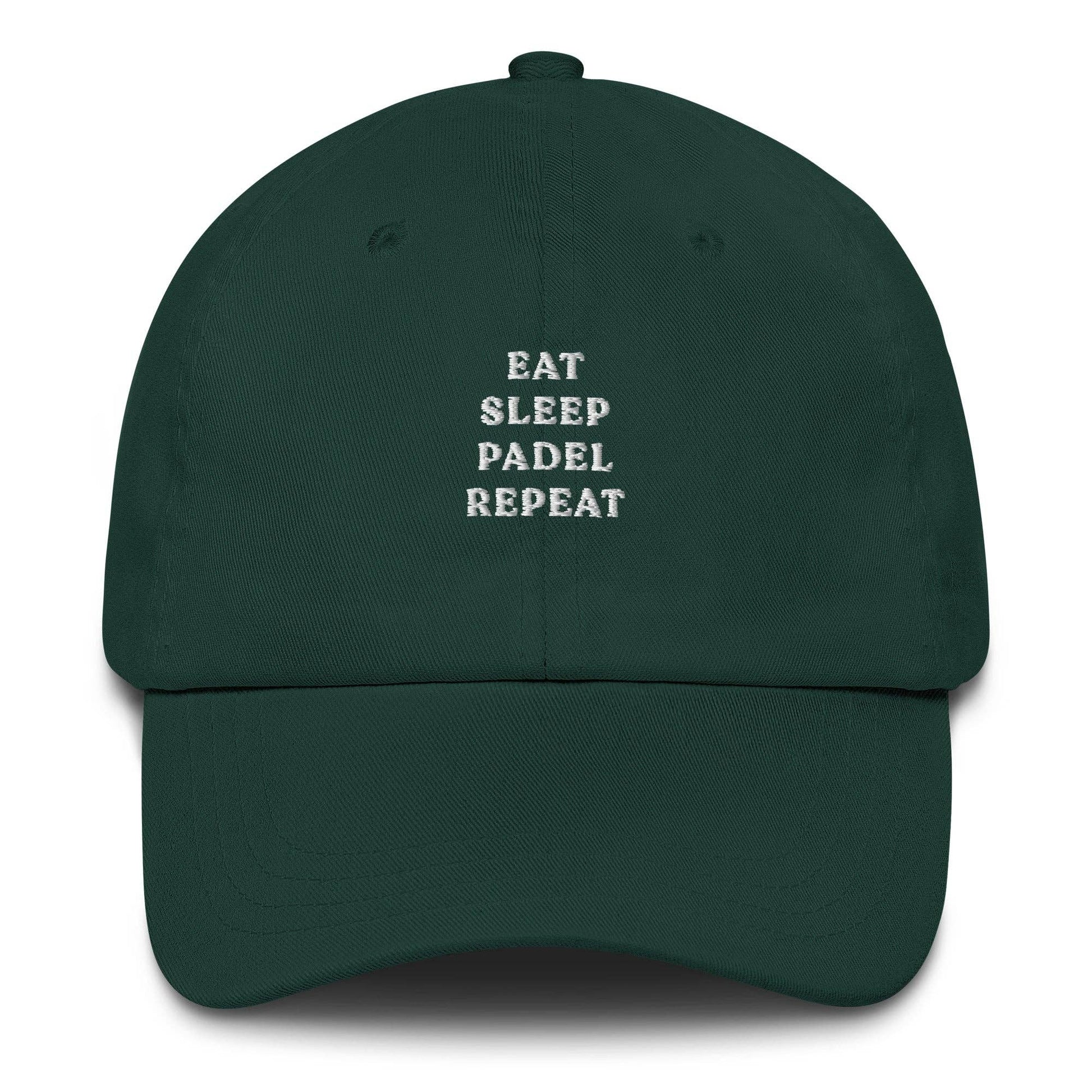 Cappellino da baseball ricamato “Eat Sleep Padel Repeat”