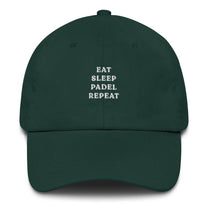Cappellino da baseball ricamato “Eat Sleep Padel Repeat”