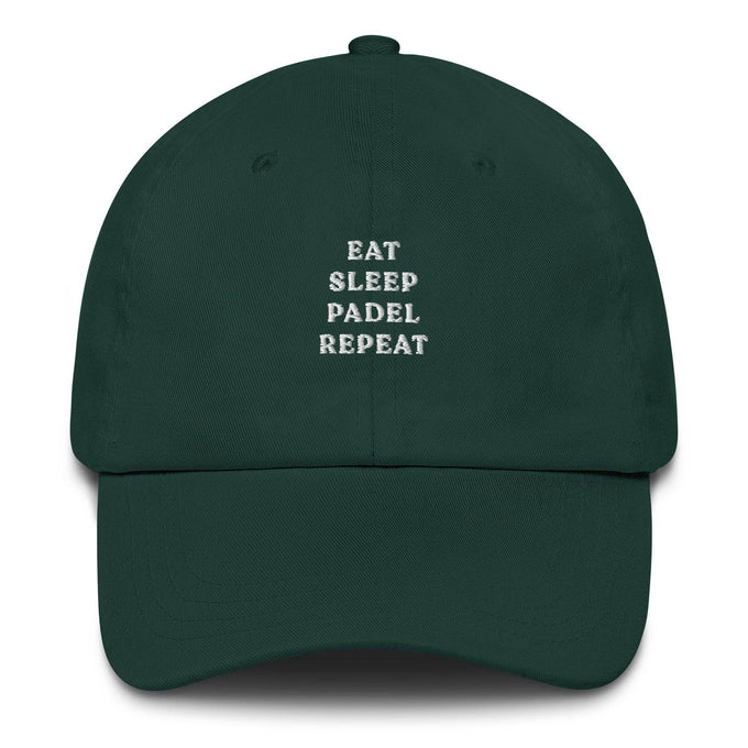 Cappellino da baseball ricamato “Eat Sleep Padel Repeat”
