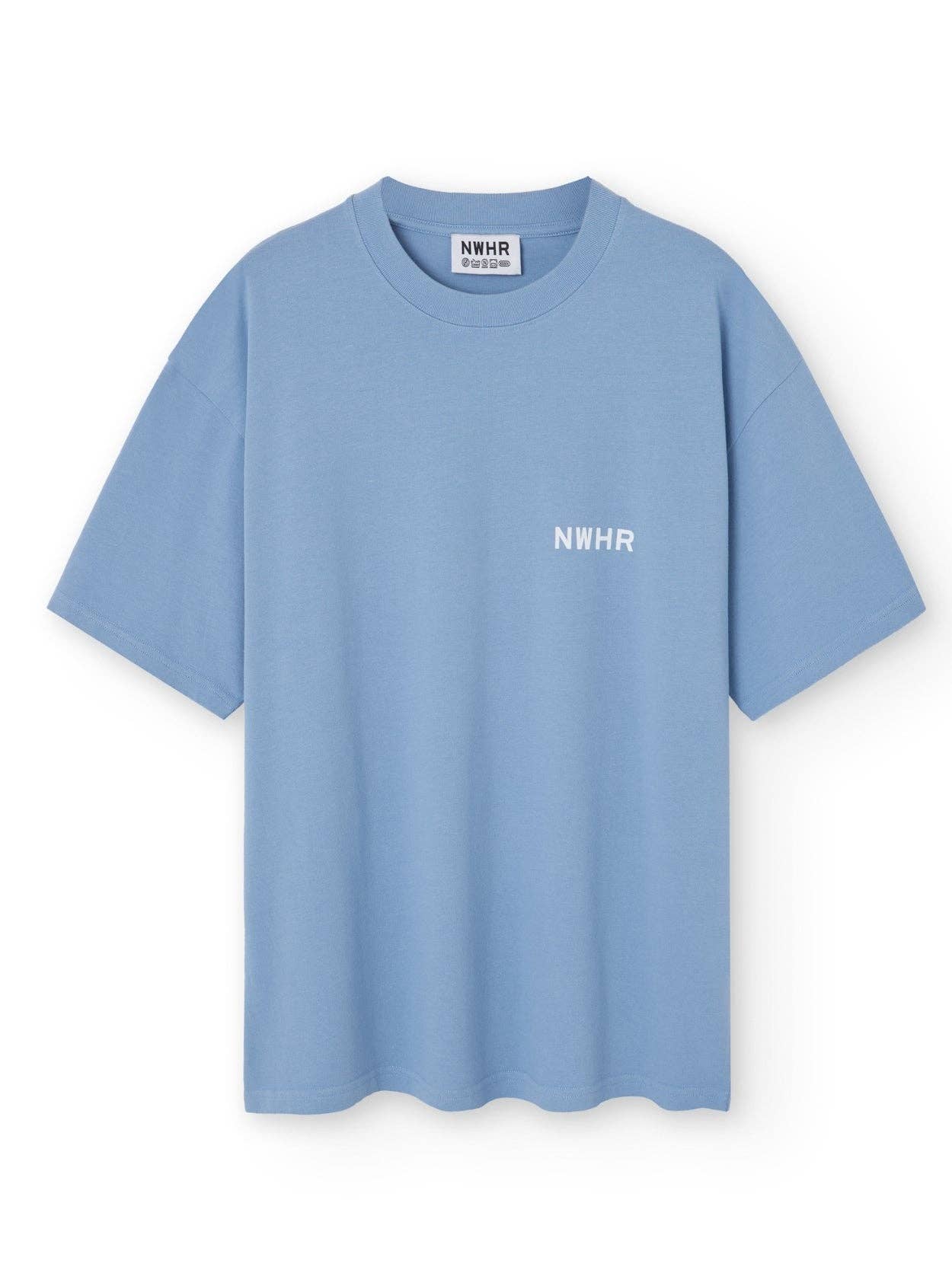 T-shirt basic oversize blu reale