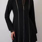 Giacca in crepe con zip da donna