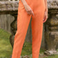 Pantaloni relaxed fit a vita alta