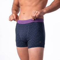 Boxer in cotone biologico con stampa piranha