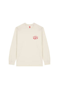 Maglietta a maniche lunghe Speed Shop oversize in cotone organico