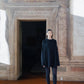 Maglione maxi oversize a collo vulcano in lana merino extrafine
