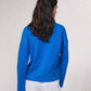 Maglia polo in misto cotone a maniche lunghe