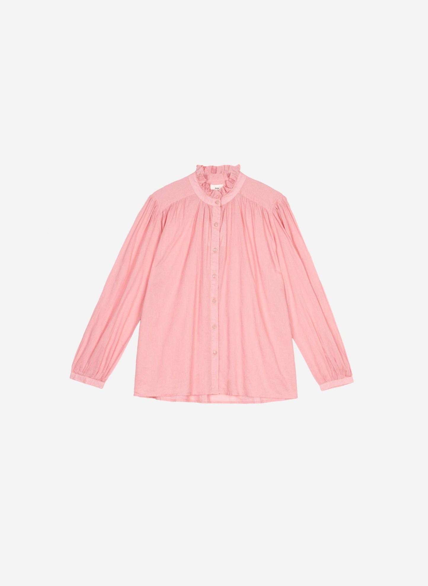 Camicia Saminy rosa in voile di cotone