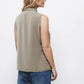 Top con Collo Alto e Fiocco