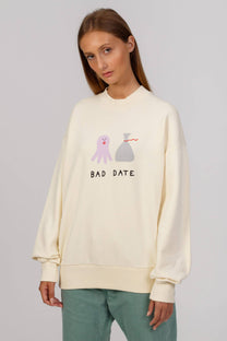 Felpa in cotone biologico Bad Date