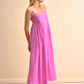 Abito midi in cotone stretch