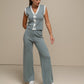Gilet cardigan in maglia con bordi a contrasto