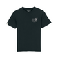 T-shirt nera Oldie in cotone biologico con stampa