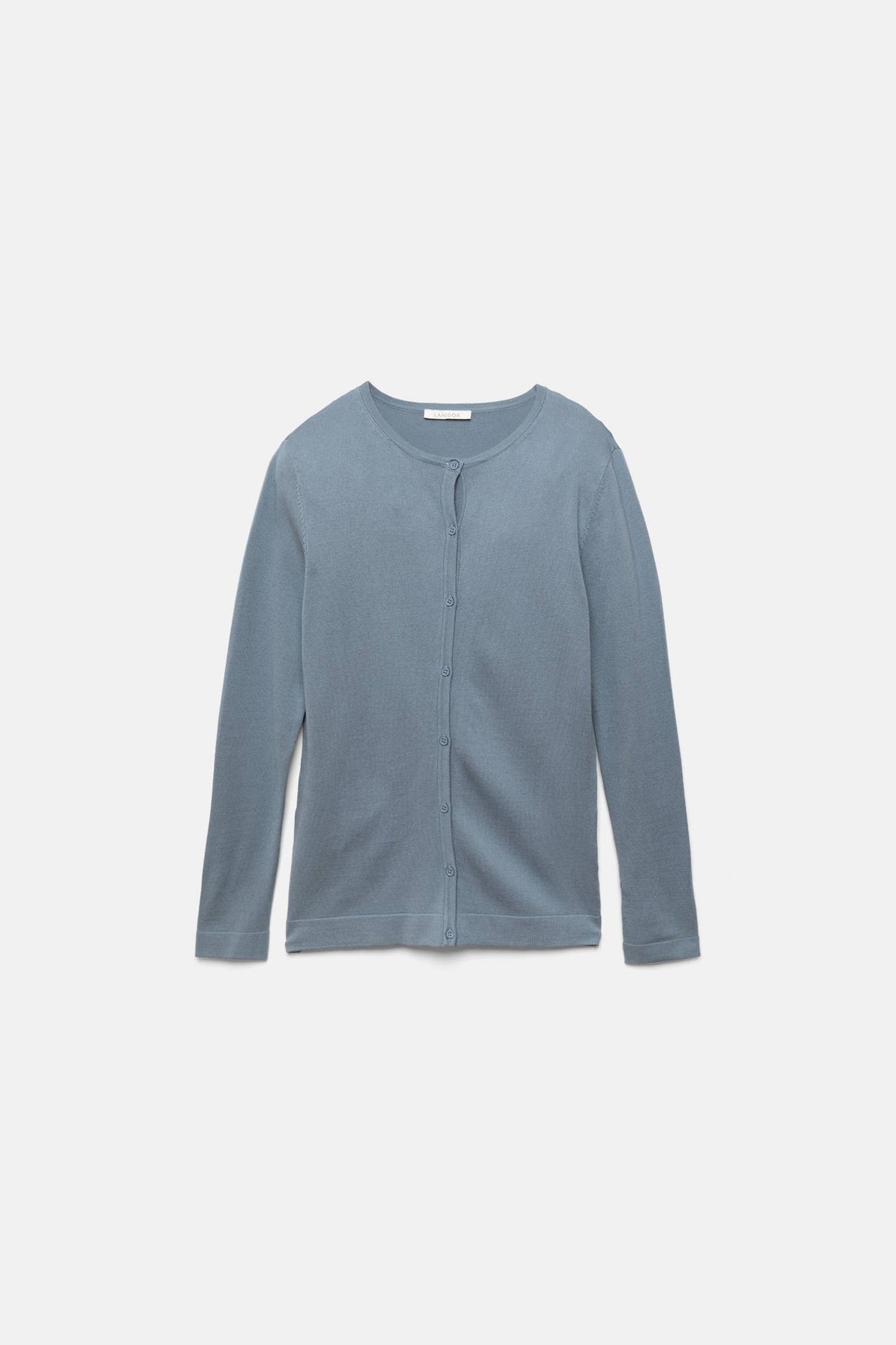 Cardigan in maglia rasata con bottoni