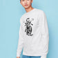 T-shirt bianca unisex No Rules a manica lunga