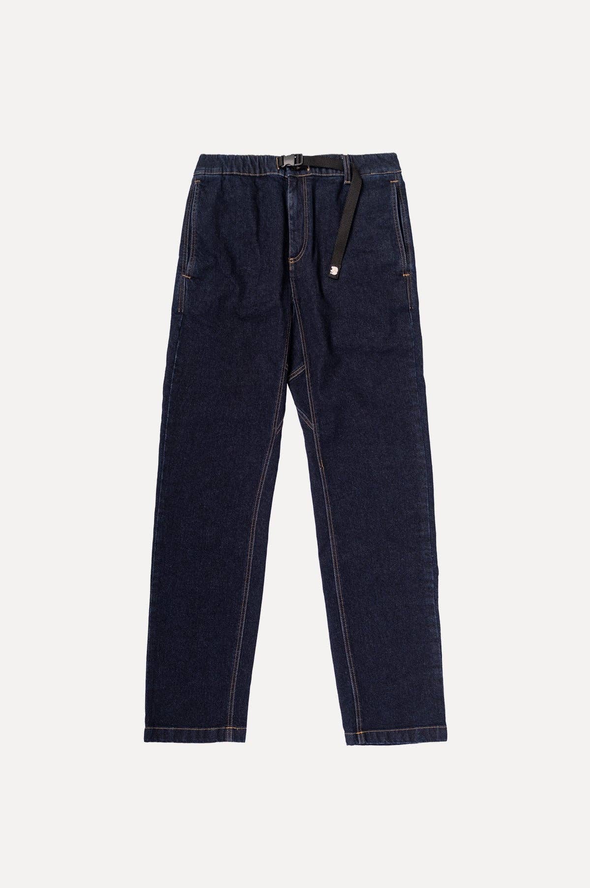 Pantaloni da arrampicata in denim riciclato con lavaggio all’ozono