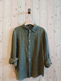 Camicia in voile di cotone bianca