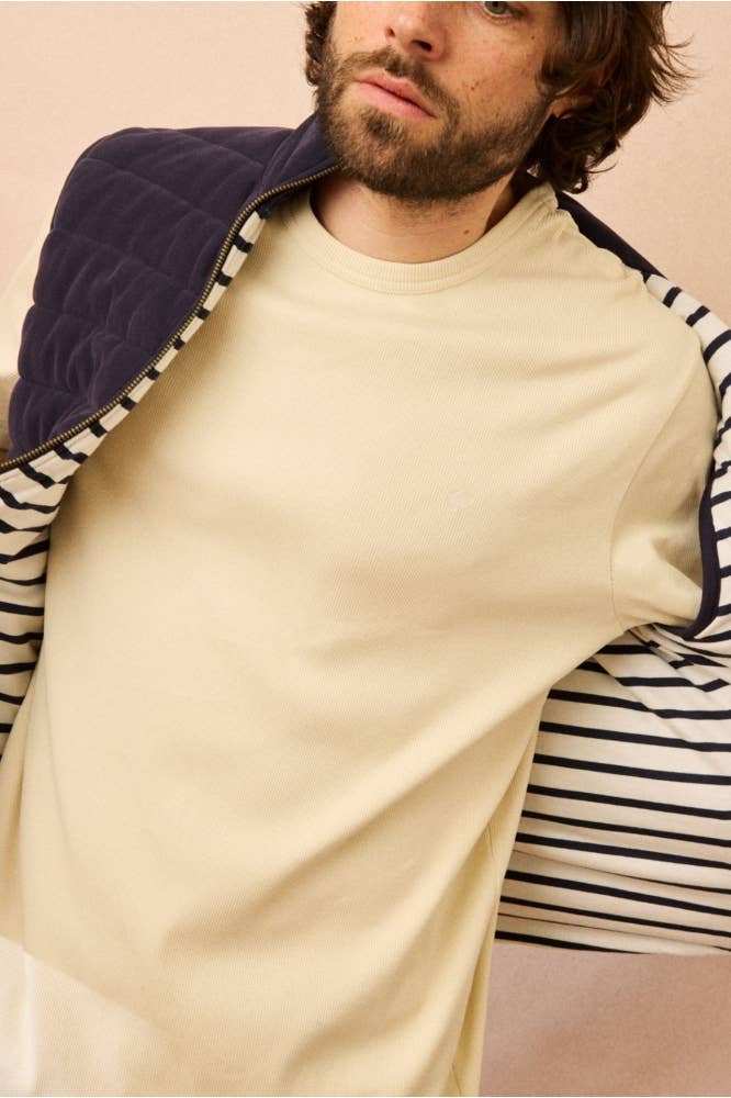 Gilet imbottito Ami Marine in pile di cotone