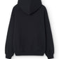 Felpa con cappuccio oversize Star nera in cotone biologico