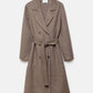 Cappotto doppiopetto con cintura
