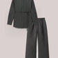 Completo camicia e pantaloni testurizzati effetto stropicciato