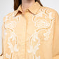 Camicia Symonet beige ricamata
