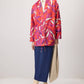 Cappotto fantasia con nodo frontale