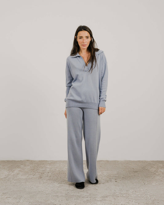 Polo in misto cashmere da donna