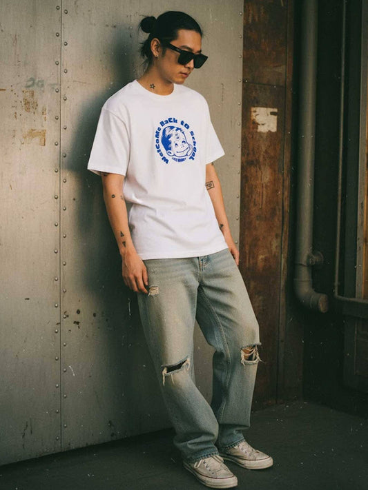 T-shirt bianca unisex Welcome Back to School