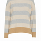Maglia a righe in lana con collo alto