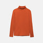 Maglione a maglia liscia con collo alto