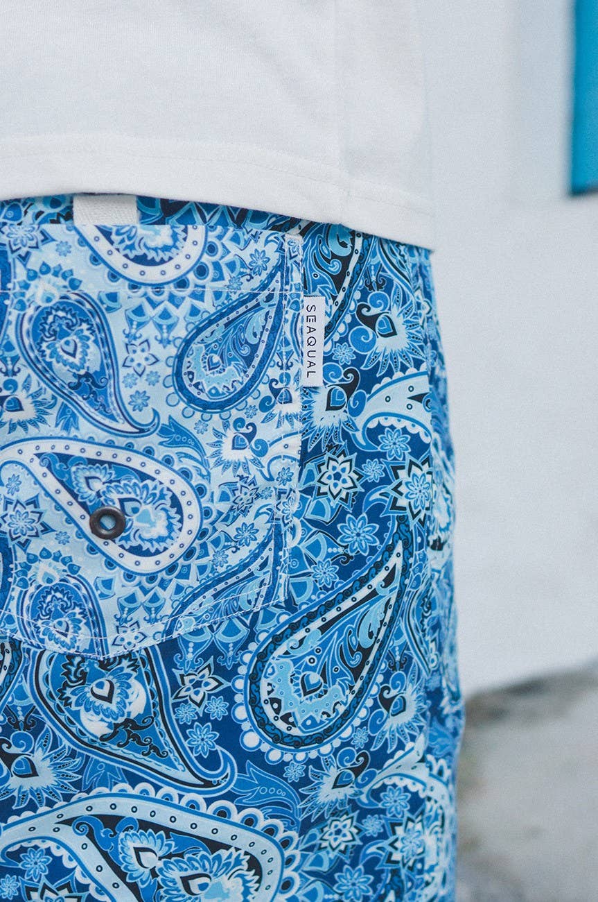 Costume da bagno uomo Breeze Paisley in filato SEAQUAL®