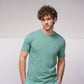T-shirt basic in cotone con logo ricamato