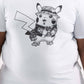 T-shirt Street Pikachu con grafica urbana