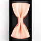 Set papillon e fazzoletto da taschino rosa salmone
