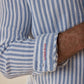 Camicia a righe in garza di cotone Hampton Granier
