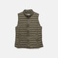 Gilet trapuntato leggero con collo alto
