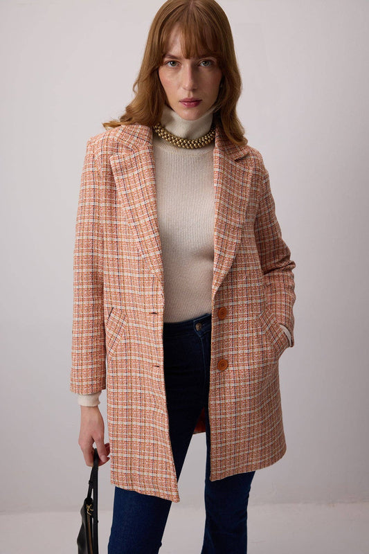 Blazer midi in tweed