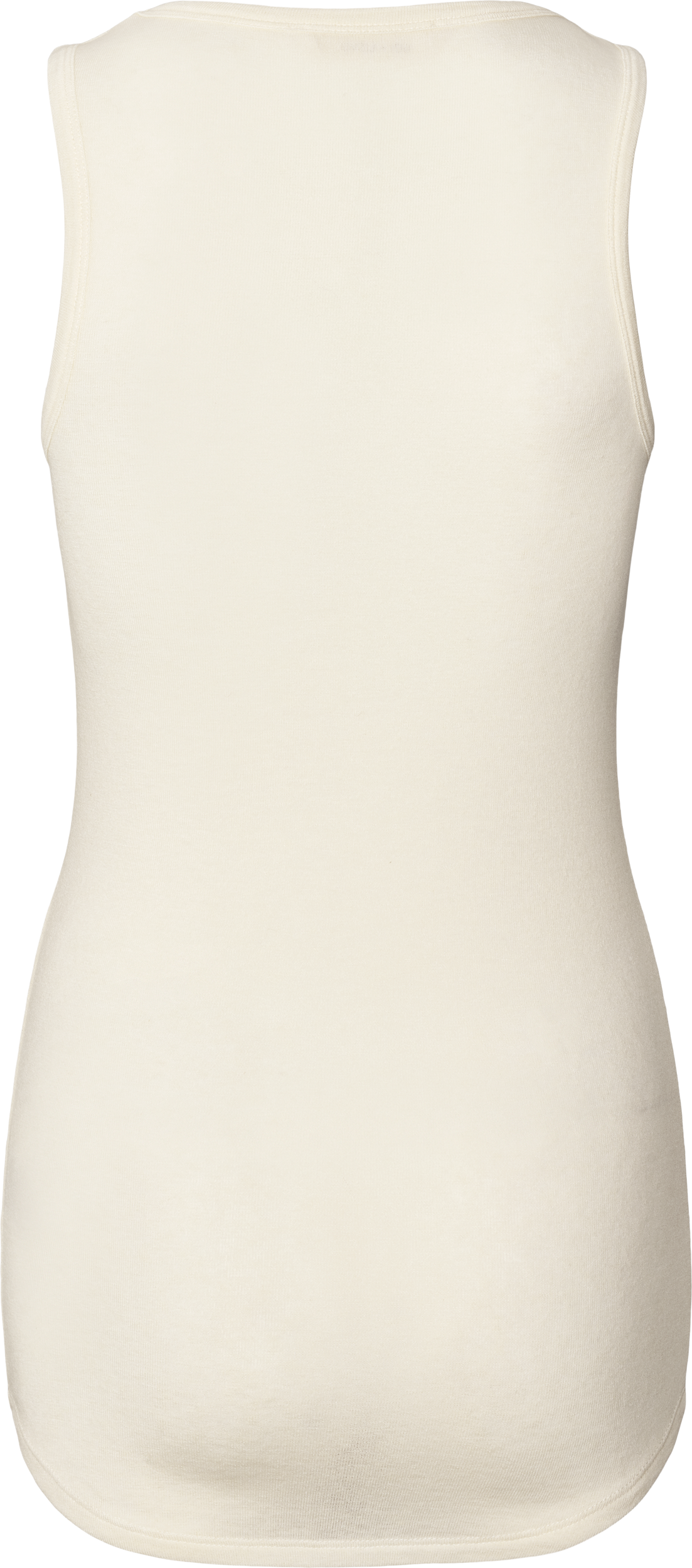 Top smanicato Alberte in lana bianco sporco
