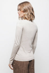 Cardigan in maglia rasata con bottoni