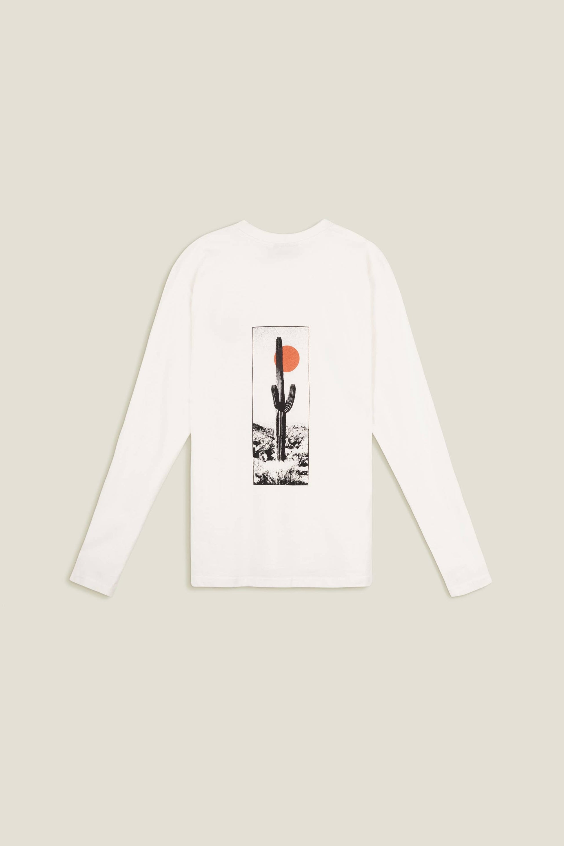 T-shirt uomo a manica lunga con stampa cactus