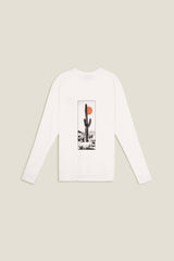 T-shirt uomo a manica lunga con stampa cactus