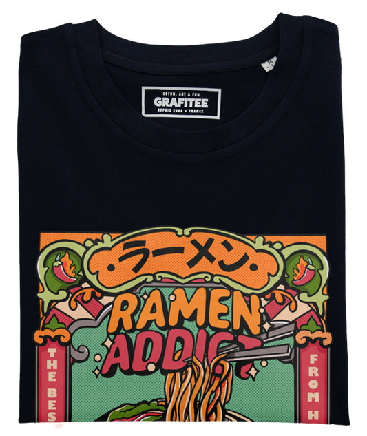 T-shirt unisex Ramen Addict con stampa noodles giapponesi
