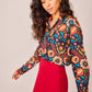 Camicia messicana Bellota floreale multicolor