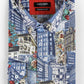 Camicia stretch slim fit con stampa city