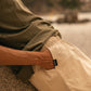 Shorts in cotone biologico con patch